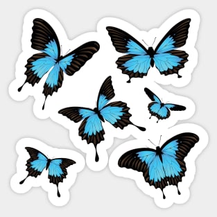 Blue butterflies Sticker